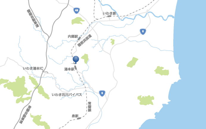 福島エリアのマップ