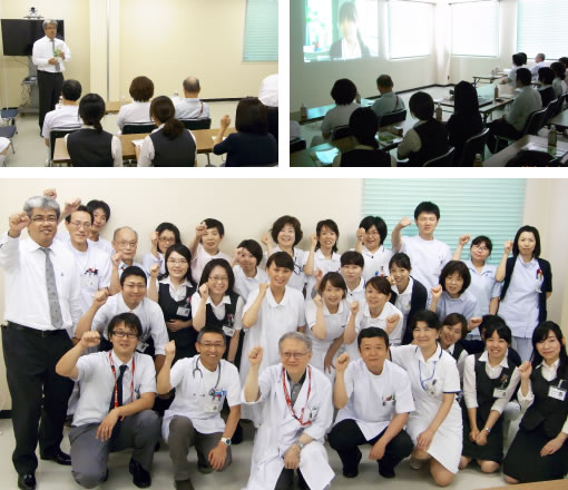祝う会の様子（石川島記念病院）