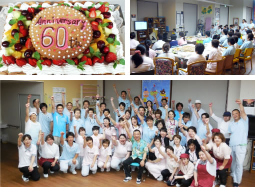 祝う会の様子（ライフケアガーデン熱川）