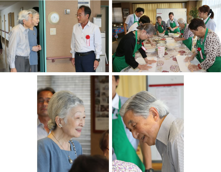 両陛下ご訪問の様子