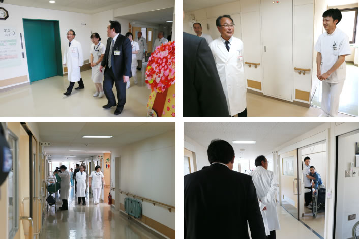 院内視察される竹川理事長