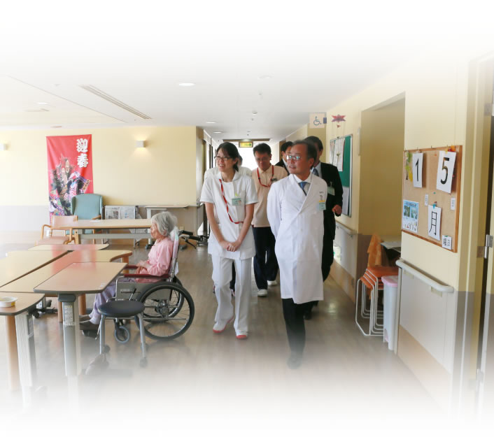 理事長巡回の様子