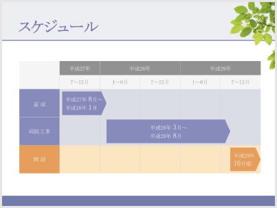 スケジュール