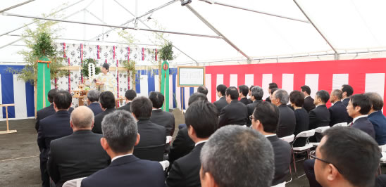 地鎮祭の様子