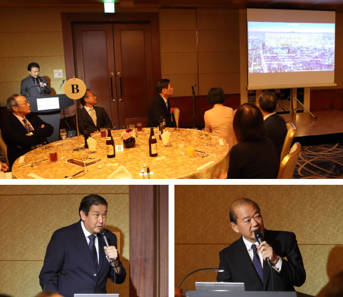ねりま健育会病院の酒向院長、11月に開院予定の湘南慶育病院の初代院長に就任予定の松本先生、同病院でスマートリハ室長を担当される予定の赤星先生