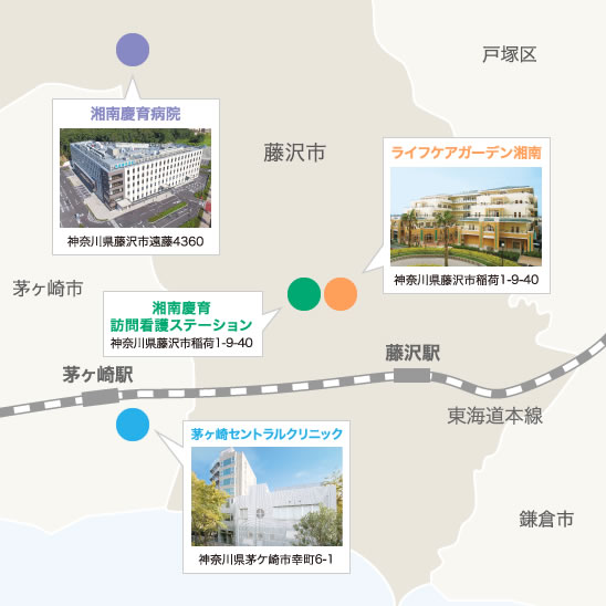 大泉学園複合施設、湘南慶育病院、ライフケアガーデン湘南