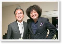 竹川理事長と葉加瀬太郎さん