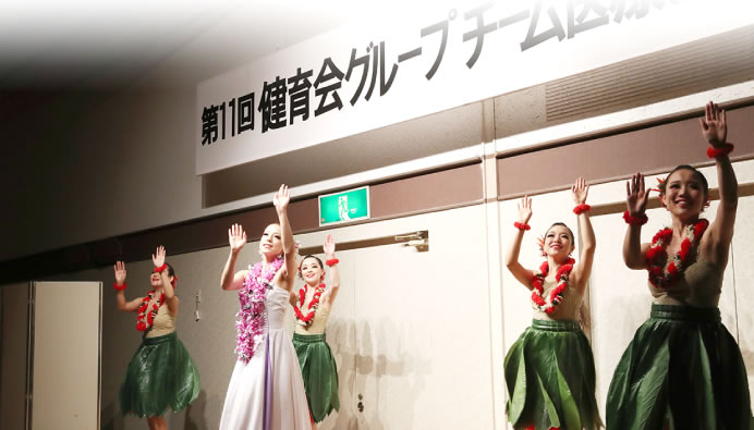 スパリゾートハワイアンズのフラガールの皆さんのフラダンスショー