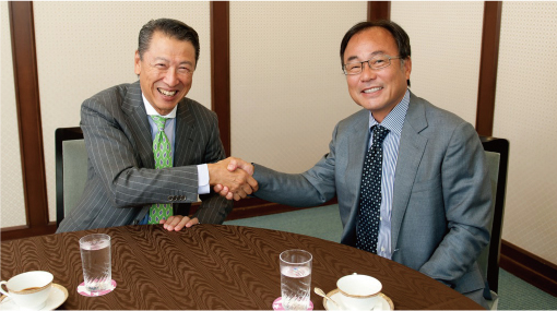 竹内 弘高先生と竹川理事長